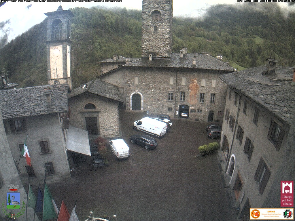 Webcam di Gromo-Piazza Dante Alighieri